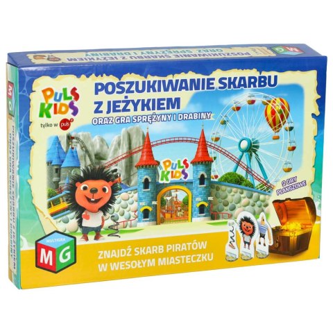 Gra planszowa Poszukiwanie skarbu z Jeżykiem Sprężyny i Drabiny 5+ MULTIGRA Alexander Gra planszowa Poszukiwanie skarbu z Jeżykiem Sprężyny i Drabiny 5+ MULTIGRA Alexander