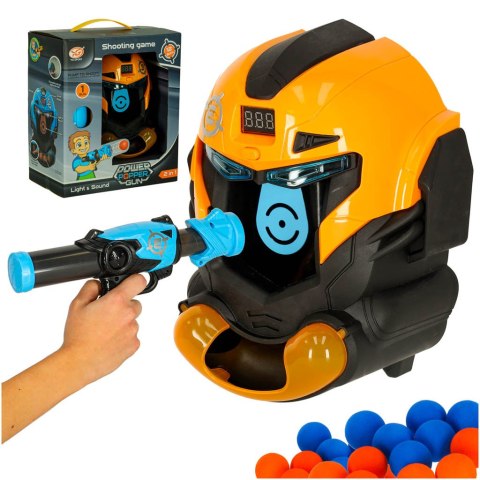 Gra zręcznościowa robot kask strzelanie do celu pistolet kulki celownik Kik Sp. z o. o. Sp. k. Gra zręcznościowa robot kask strzelanie do celu pistolet kulki celownik Kik Sp. z o. o. Sp. k.