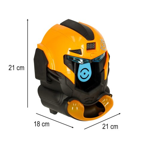Gra zręcznościowa robot kask strzelanie do celu pistolet kulki celownik Kik Sp. z o. o. Sp. k. Gra zręcznościowa robot kask strzelanie do celu pistolet kulki celownik Kik Sp. z o. o. Sp. k.