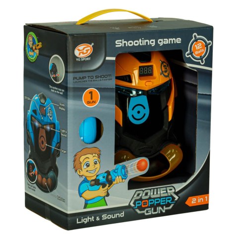 Gra zręcznościowa robot kask strzelanie do celu pistolet kulki celownik Kik Sp. z o. o. Sp. k. Gra zręcznościowa robot kask strzelanie do celu pistolet kulki celownik Kik Sp. z o. o. Sp. k.