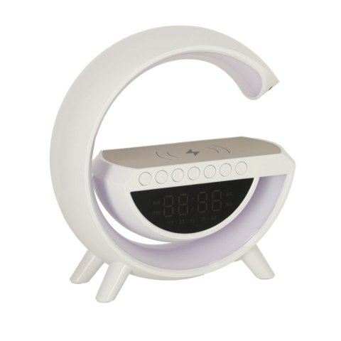 Lampka LED Gamingowa RGB głośnik ładowarka indukcyjna radio budzik zegar Kik Sp. z o. o. Sp. k. Lampka LED Gamingowa RGB głośnik ładowarka indukcyjna radio budzik zegar Kik Sp. z o. o. Sp. k.