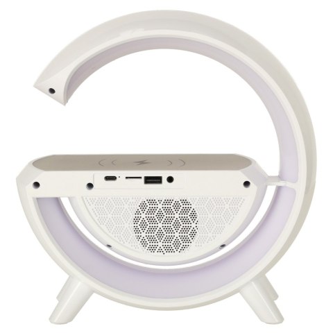 Lampka LED Gamingowa RGB głośnik ładowarka indukcyjna radio budzik zegar Kik Sp. z o. o. Sp. k. Lampka LED Gamingowa RGB głośnik ładowarka indukcyjna radio budzik zegar Kik Sp. z o. o. Sp. k.