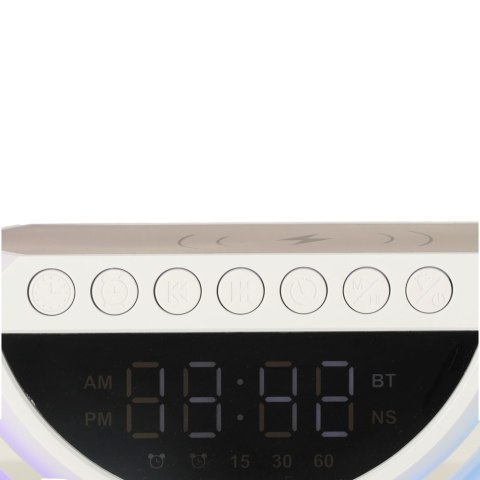 Lampka LED Gamingowa RGB głośnik ładowarka indukcyjna radio budzik zegar Kik Sp. z o. o. Sp. k. Lampka LED Gamingowa RGB głośnik ładowarka indukcyjna radio budzik zegar Kik Sp. z o. o. Sp. k.