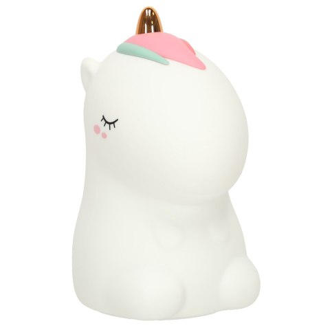 Lampka nocna dla dzieci silikonowa dotykowa miękka LED biała RGB jednorożec Kik Sp. z o. o. Sp. k.