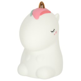 Lampka nocna dla dzieci silikonowa dotykowa miękka LED biała RGB jednorożec Kik Sp. z o. o. Sp. k.