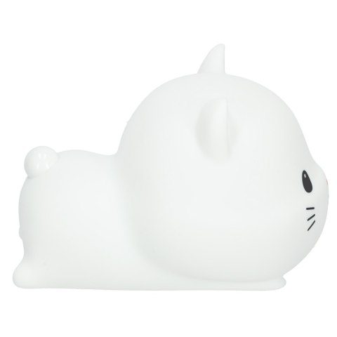 Lampka nocna dla dzieci silikonowa dotykowa miękka USB biała kotek leżący Kik Sp. z o. o. Sp. k. Lampka nocna dla dzieci silikonowa dotykowa miękka USB biała kotek leżący Kik Sp. z o. o. Sp. k.