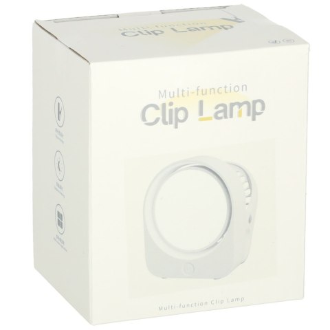 Lampka nocna z klipsem biurkowa do czytania biała Kik Sp. z o. o. Sp. k. Lampka nocna z klipsem biurkowa do czytania biała Kik Sp. z o. o. Sp. k.