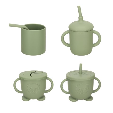 Naczynia silikonowe dla dzieci krab zestaw 19 elementów zielony Kik Sp. z o. o. Sp. k.