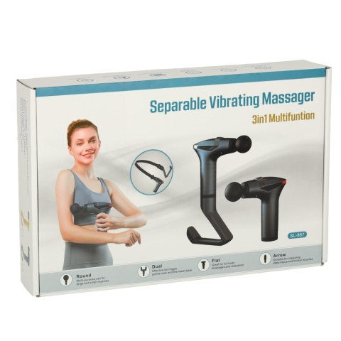 Pistolet do masażu masażer do pleców ciała 12 prędkości Kik Sp. z o. o. Sp. k.