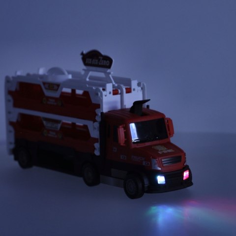 TIR Laweta samochód transporter pojazd składany 6 aut czerwony Kik Sp. z o. o. Sp. k.