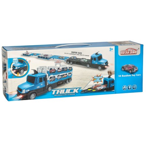 TIR Laweta samochód transporter pojazd składany XXL 10 aut niebieski Kik Sp. z o. o. Sp. k.