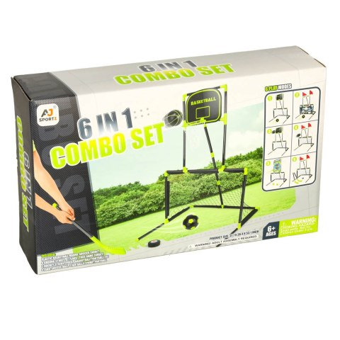 Bramka piłkarska zestaw 6w1 koszykówka hokej football rzut do celu Kik Sp. z o. o. Sp. k.