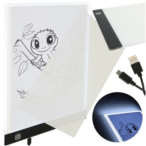 Deska kreślarska tablica tablet graficzny kalka do rysowania podświetlana LED A4 Kik Sp. z o. o. Sp. k. Deska kreślarska tablica tablet graficzny kalka do rysowania podświetlana LED A4 Kik Sp. z o. o. Sp. k.