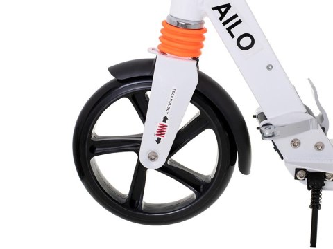 Hulajnoga miejska składana duża AILO XL koła 200mm amortyzator x2 biała GIMME Kik Sp. z o. o. Sp. k. Hulajnoga miejska składana duża AILO XL koła 200mm amortyzator x2 biała GIMME Kik Sp. z o. o. Sp. k.