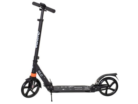 Hulajnoga miejska składana duża AILO XL koła 200mm amortyzator x2 czarna GIMME Kik Sp. z o. o. Sp. k. Hulajnoga miejska składana duża AILO XL koła 200mm amortyzator x2 czarna GIMME Kik Sp. z o. o. Sp. k.