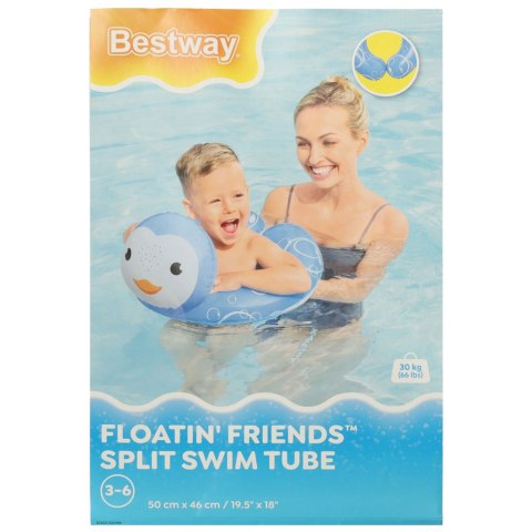 Kółko do pływania dmuchane BESTWAY 36405 pingwin 50x46cm Kik Sp. z o. o. Sp. k. Kółko do pływania dmuchane BESTWAY 36405 pingwin 50x46cm Kik Sp. z o. o. Sp. k.