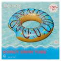 Kółko do pływania koło dmuchane BESTWAY 36118 donut niebieskie 107cm Kik Sp. z o. o. Sp. k.