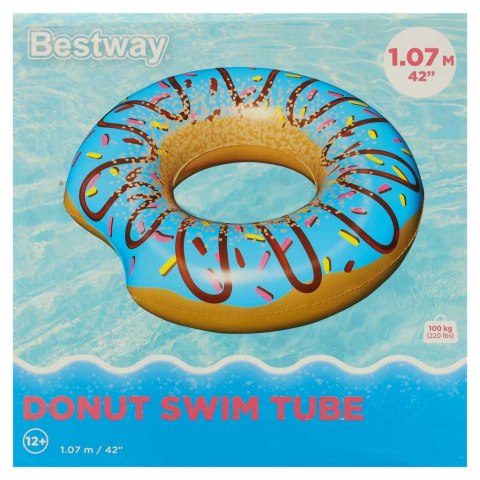 Kółko do pływania koło dmuchane BESTWAY 36118 donut niebieskie 107cm Kik Sp. z o. o. Sp. k. Kółko do pływania koło dmuchane BESTWAY 36118 donut niebieskie 107cm Kik Sp. z o. o. Sp. k.