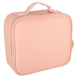 Kosmetyczka organizer na kosmetyki biżuterię kuferek z lusterkiem 10-krotne powiększenie różowy Kik Sp. z o. o. Sp. k.