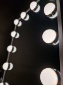 Lusterko do makijażu kosmetyczne podświetlane LED Hollywood z 12 żarówkami USB 30 x 40 cm Kik Sp. z o. o. Sp. k.