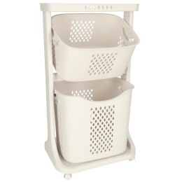 Pojemnik na zabawki kosz na ubrania organizer podwójny jeżdżący Kik Sp. z o. o. Sp. k.