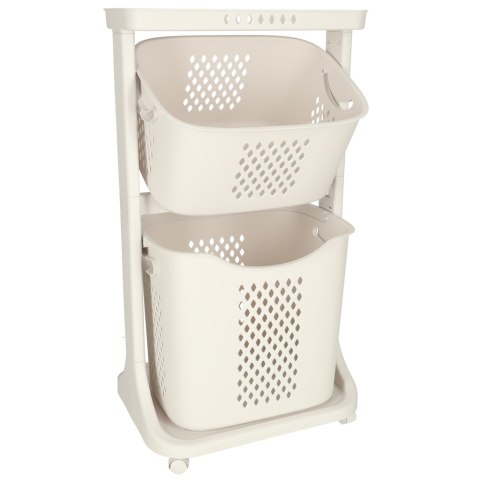 Pojemnik na zabawki kosz na ubrania organizer podwójny jeżdżący Kik Sp. z o. o. Sp. k.