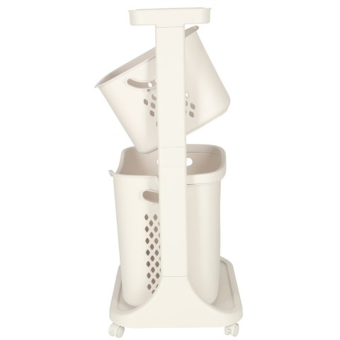 Pojemnik na zabawki kosz na ubrania organizer podwójny jeżdżący Kik Sp. z o. o. Sp. k.