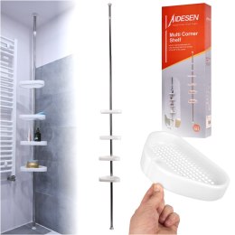 Półka łazienkowa narożna teleskopowa pod prysznic 320 cm Kik Sp. z o. o. Sp. k.