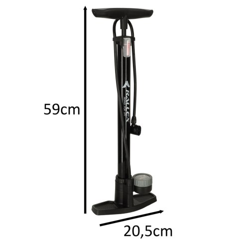 Pompka rowerowa RALLEX podłogowa nożna z manometrem 11bar Kik Sp. z o. o. Sp. k. Pompka rowerowa RALLEX podłogowa nożna z manometrem 11bar Kik Sp. z o. o. Sp. k.