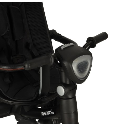 Rowerek trójkołowy TRIKE FIX Elite 2w1 z daszkiem obracany regulowany spacerówka prowadnik pasy czarny Kik Sp. z o. o. Sp. k.