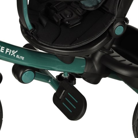 Rowerek trójkołowy TRIKE FIX Elite 2w1 z daszkiem obracany regulowany spacerówka prowadnik pasy zielony Kik Sp. z o. o. Sp. k.