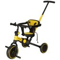 Rowerek trójkołowy TRIKE FIX V4 rower biegowy 6w1 daszek prowadnik pasy żółty czarny Kik Sp. z o. o. Sp. k.