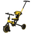 Rowerek trójkołowy TRIKE FIX V4 rower biegowy 6w1 daszek prowadnik pasy żółty czarny Kik Sp. z o. o. Sp. k.