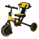Rowerek trójkołowy TRIKE FIX V4 rower biegowy 6w1 daszek prowadnik pasy żółty czarny Kik Sp. z o. o. Sp. k.