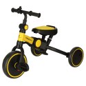 Rowerek trójkołowy TRIKE FIX V4 rower biegowy 6w1 daszek prowadnik pasy żółty czarny Kik Sp. z o. o. Sp. k.