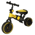 Rowerek trójkołowy TRIKE FIX V4 rower biegowy 6w1 daszek prowadnik pasy żółty czarny Kik Sp. z o. o. Sp. k.