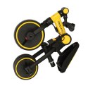 Rowerek trójkołowy TRIKE FIX V4 rower biegowy 6w1 daszek prowadnik pasy żółty czarny Kik Sp. z o. o. Sp. k.