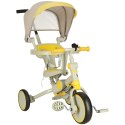 Rowerek trójkołowy TRIKE FIX V4 rower biegowy 6w1 daszek prowadnik pasy żółty szary Kik Sp. z o. o. Sp. k.