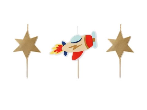 Świeczki urodzinowe Samolot 3-4,5cm 3szt. Partydeco Sp. z o. o. Świeczki urodzinowe Samolot 3-4,5cm 3szt. Partydeco Sp. z o. o.