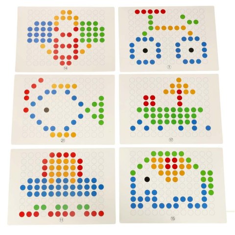 Tablica edukacyjna magnetyczna z pinezkami do układania 118 kropek Kik Sp. z o. o. Sp. k.