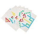 Tablica magnetyczna montessori mozaika kolorowe kropki żółta 26 x 26 cm Kik Sp. z o. o. Sp. k.