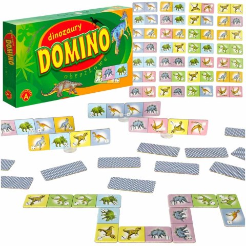 ALEXANDER Domino- dinozaury gra edukacyjna 4+ Alexander ALEXANDER Domino- dinozaury gra edukacyjna 4+ Alexander