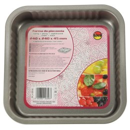 Blacha do pieczenia tortownica forma do ciast wypieków 24cm x 24cm szara Spółdzielnia Snb Białystok