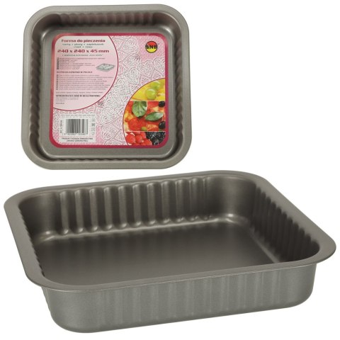 Blacha do pieczenia tortownica forma do ciast wypieków 24cm x 24cm szara Spółdzielnia Snb Białystok Blacha do pieczenia tortownica forma do ciast wypieków 24cm x 24cm szara Spółdzielnia Snb Białystok