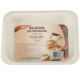 Blacha do pieczenia tortownica forma do ciast wypieków tłoczona 29cm x 22cm x 6cm brązowa Spółdzielnia Snb Białystok