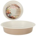 Blacha do pieczenia tortownica forma okrągła do tortów tart guiche 26cm brązowa Spółdzielnia Snb Białystok