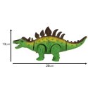 Dinozaur Stegozaur zabawka interaktywna na baterie chodzi świeci ryczy Kik Sp. z o. o. Sp. k.