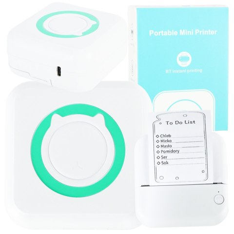 Drukarka mini termiczna do zdjęć notatek kieszonkowa bluetooth Kik Sp. z o. o. Sp. k. Drukarka mini termiczna do zdjęć notatek kieszonkowa bluetooth Kik Sp. z o. o. Sp. k.