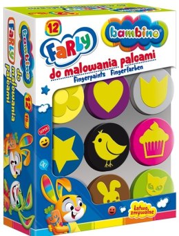 Farby do malowania palcami Bambino 12 kolorów St. Majewski Sp. z o. o.