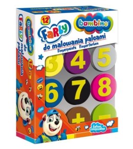 Farby do malowania palcami Bambino 12 kolorów St. Majewski Sp. z o. o.